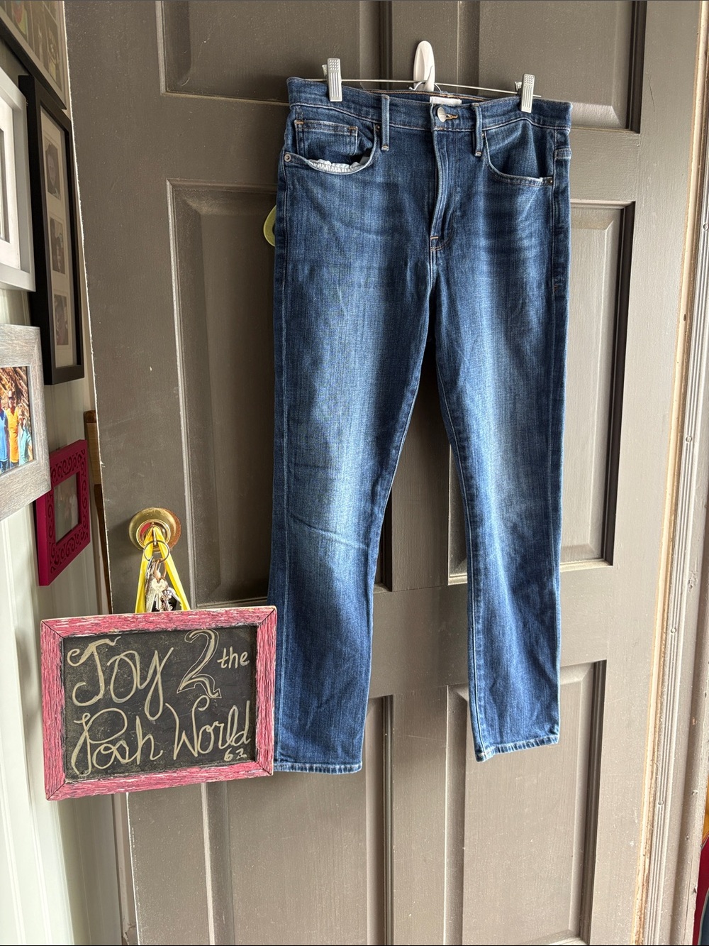 Frame Denim Euc Indigo Straight Jeans